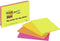Memoblok 3M Post-it 6445 Super Sticky 152x101mm assorti