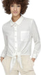 ONLY ONLLECEY LS KNOT SHIRT NOOS - Dames Blouse - Knoopdetail - All over streep - Maat L