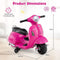 Coast Vespa - Kinder Elektrische Motorfiets 6V 30W - LED-koplamp Roze