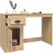 vidaXL - Bureau - met - lade - 115x50x75 - cm - bewerkt - hout - sonoma - eikenkleurig