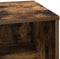vidaXL - Nachtkastje - met - LED - Lichten - Gerookt - Eiken - 50x34,5x50 - cm