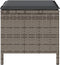 vidaXL - 4-delige - tuinset - met - kussens - - - Grijs - - - Poly - Rattan - - - Acacia