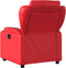 Fauteuil verstelbaar kunstleer rood