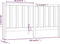 vidaXL - Hoofdbord - 206x4x100 cm - massief grenenhout - wit