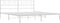 vidaXL - Bedframe - met - hoofdbord - metaal - wit - 180x200 - cm