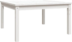 vidaXL Tuintafel 82,5x82,5x45 cm massief grenenhout wit