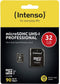 SD Micro SD Card 32GB Intenso SD-HC UHS-I Professional