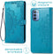 iMoshion Hoesje Geschikt voor Motorola Moto G41 / Moto G31 Hoesje Met Pasjeshouder - iMoshion Mandala Bookcase - Turquoise