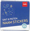 Folat - Naamstickers cadeau Sint en Pieten (50 stuks) - Welkom Sinterklaas - Sinterklaas versiering - Sinterklaas intocht - Sinterklaas en Piet -sinterklaas Cadeautjes