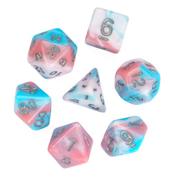 HOT Games Cotton Candy - Dobbelstenenset - 7-delige polyhedral set - Multi