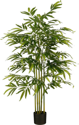 Mica Decorations Bamboe Kunstplant in Pot - H150 x Ø60 cm - Groen
