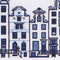 Thea Gouverneur - Borduurpakket met telpatroon - 873A - Voorgesorteerde DMC Garens - Amsterdamse Gevels - Aida - 23 cm x 100 cm - DIY Kit