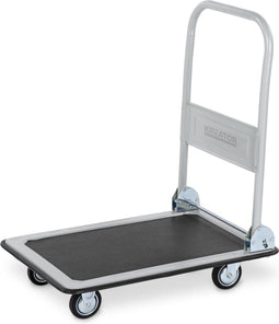 Kreator KRT670101 - Plateauwagen - Opvouwbaar 150 kg draagvermogen - Zilver