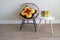 CABANAZ - tissuedispenser, Ramona, retro, metaal / chroom, TISSUE DISPENSER, geel