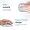 Trendfield Draadloze Muis - Oplaadbare Ergonomische Muis met Stille Klik - Bluetooth - Zilver