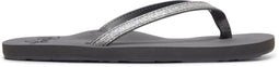 Roxy Napili II - Dames Slippers - Glitter meshlaag - Charcoal (2020)