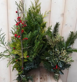 4 stuks Kerstgroen kerstboeket 1 stuk