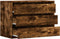 vidaXL - Ladekast - 80x41x58 - cm - bewerkt - hout - gerookt - eikenkleurig