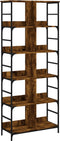 vidaXL - Boekenrek - 78,5x33x188,5 - cm - bewerkt - hout - gerookt - eikenkleurig