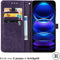 iMoshion Hoesje Geschikt voor Xiaomi Redmi Note 12 Pro Plus Hoesje Met Pasjeshouder - iMoshion Mandala Bookcase - Paars