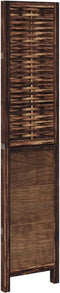 vidaXL - Kamerscherm - met - 3 - panelen - massief - paulowniahout - donkerbruin