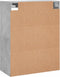 vidaXL - Wandkast - 69,5x34x90 - cm - betongrijs