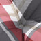 vidaXL - Palletkussen - 50x50x12 - cm - stof - ruitpatroon - rood