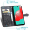 imoshion Hoesje Geschikt voor Samsung Galaxy A32 (5G) Hoesje Met Pasjeshouder - imoshion Mandala Bookcase - Zwart