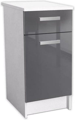 START Keukenonderkast L 40 cm - Glanzend grijs