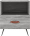 vidaXL - Nachtkastjes - 2 - st - 40x35x47,5 - cm - bewerkt - hout - grijs - sonoma - eiken