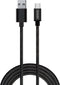 Savio CL-129 - USB A naar USB C - 2 m - Zwart
