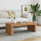 vidaXL - Salontafel - 102x50x35 - cm - bewerkt - hout - artisanaal - eikenkleurig