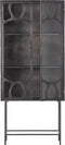 BePureHome Gracious Vitrinekast - Metaal - Zwart - 181x81x41