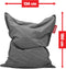 Fatboy Buiten Zitzak Grijs - 180h x 134b cm - voor buiten en binnen