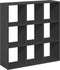 vidaXL - Kamerscherm - / - boekenkast - 102x29x103,5 - cm - bewerkt - hout - zwart
