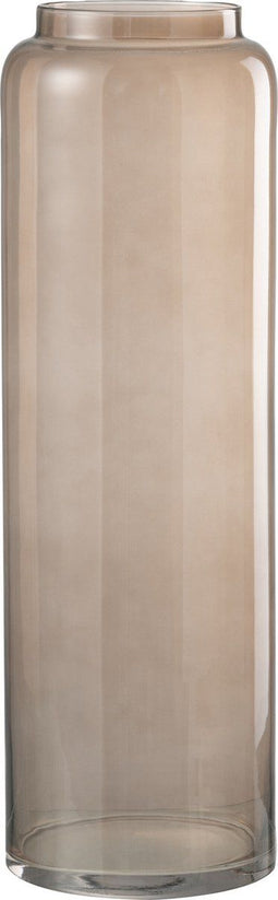 J-Line vaas Recht Lang - glas - amber - medium