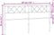 vidaXL - Hoofdbord - 180 - cm - metaal - zwart
