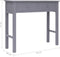 vidaXL - Wandtafel - 90x30x77 - cm - hout - grijs