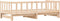 vidaXL - Slaapbank - met - onderschuifbed - 80x200 - cm - massief - grenenhout