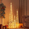 vidaXL - Lichtkegelset - decoratief - LED - warmwit - 60/90/120 - cm - acryl