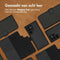 Accezz Samsung Galaxy S22 Ultra - 2 in 1 Wallet Book Case - Echt Nappa leer met uitneembare backcover - Zwart