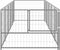vidaXL - Hondenkennel - 5 - m² - staal - zilverkleurig