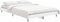 vidaXL - Bedframe - bewerkt - hout - wit - 120x190 - cm