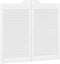 vidaXL - Draaideuren - louvre - design - 2 - paar - 90x100 - cm - wit