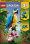LEGO Creator 3in1 - Exotische Papegaai - Kikker - Vis - 253 onderdelen
