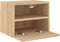 vidaXL - Nachtkastje - 40x30x30 - cm - bewerkt - hout - sonoma - eikenkleurig