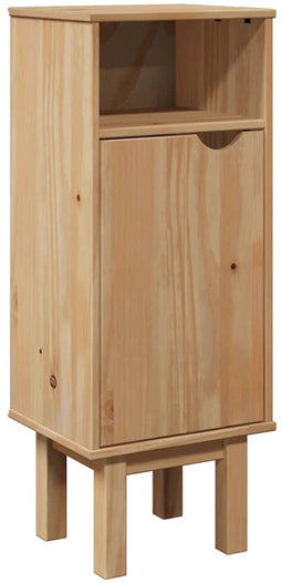 vidaXL - Badkamerkast - OTTA - 35x30x90 - cm - massief - grenenhout