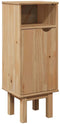vidaXL - Badkamerkast - OTTA - 35x30x90 - cm - massief - grenenhout