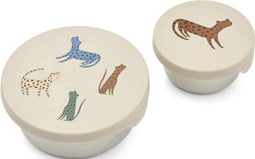 Liewood Fiby Snackdozen set van 2 - Leopard multimix