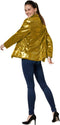 dressforfun - Paillettenjas dames - Glanzende pailletten - Goud (L)